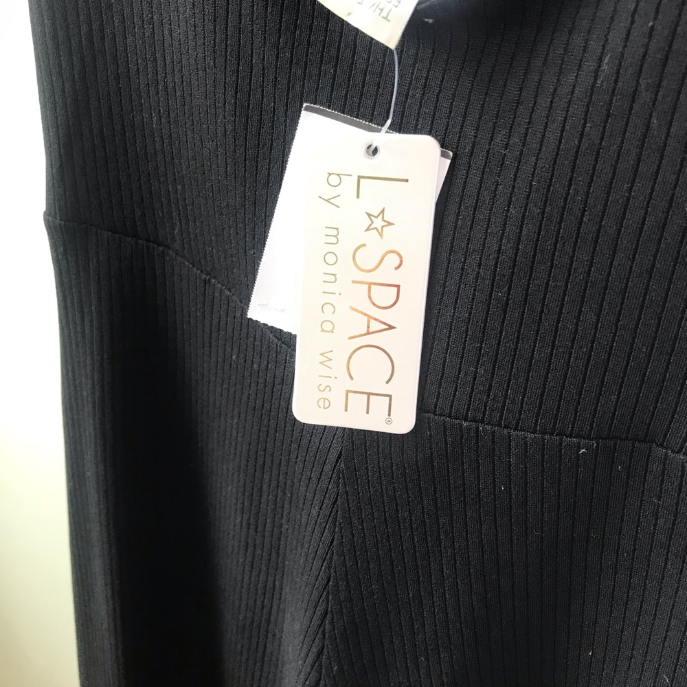 NWT L*Space Topanga Dress Cover Up Medium Black - Picture 7 of 10